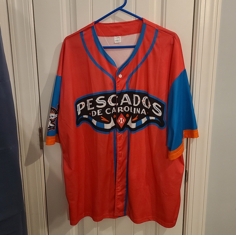 Defunct Carolina Mudcats Carolina De Pescados Jersey